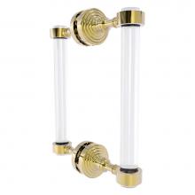 Allied Brass PG-406-8BB-UNL - Pacific Grove Collection 8 Inch Back to Back Shower Door Pull - Unlacquered Brass