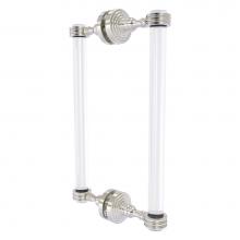 Allied Brass PG-406D-12BB-SN - Pacific Grove Collection 12 Inch Back to Back Shower Door Pull with Dotted Accents - Satin Nickel