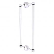 Allied Brass PG-406G-18BB-PC - Pacific Grove Collection 18 Inch Back to Back Shower Door Pull with Grooved Accents - Polished Chr