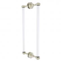 Allied Brass PG-406G-18BB-PNI - Pacific Grove Collection 18 Inch Back to Back Shower Door Pull with Grooved Accents - Polished Nic
