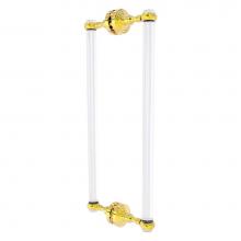 Allied Brass PG-406T-18BB-PB - Pacific Grove Collection 18 Inch Back to Back Shower Door Pull with Twisted Accents - Polished Bra