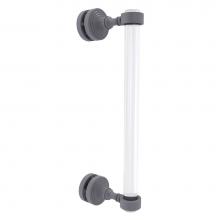 Allied Brass PG-407-12SM-GYM - Pacific Grove Collection 12 Inch Single Side Shower Door Pull - Matte Gray