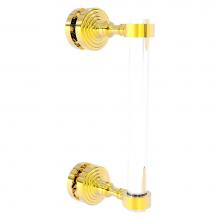 Allied Brass PG-407-8SM-PB - Pacific Grove Collection 8 Inch Single Side Shower Door Pull - Polished Brass