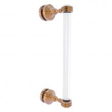 Allied Brass PG-407D-12SM-BBR - Pacific Grove Collection 12 Inch Single Side Shower Door Pull with Dotted Accents - Brushed Bronze