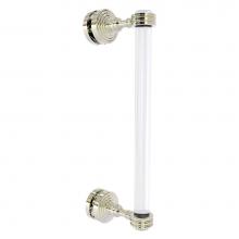 Allied Brass PG-407D-12SM-PNI - Pacific Grove Collection 12 Inch Single Side Shower Door Pull with Dotted Accents - Polished Nicke