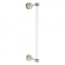 Allied Brass PG-407D-18SM-PNI - Pacific Grove Collection 18 Inch Single Side Shower Door Pull with Dotted Accents - Polished Nicke