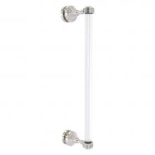 Allied Brass PG-407D-18SM-SN - Pacific Grove Collection 18 Inch Single Side Shower Door Pull with Dotted Accents - Satin Nickel