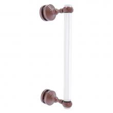 Allied Brass PG-407T-12SM-CA - Pacific Grove Collection 12 Inch Single Side Shower Door Pull with Twisted Accents - Antique Coppe
