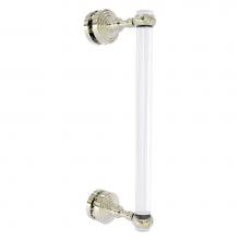 Allied Brass PG-407T-12SM-PNI - Pacific Grove Collection 12 Inch Single Side Shower Door Pull with Twisted Accents - Polished Nick