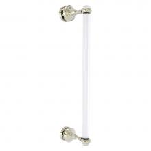 Allied Brass PG-407T-18SM-PNI - Pacific Grove Collection 18 Inch Single Side Shower Door Pull with Twisted Accents - Polished Nick