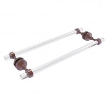 Allied Brass PG-41-BB-18-CA - Pacific Grove Collection 18 Inch Back to Back Shower Door Towel Bar - Antique Copper