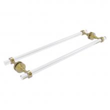 Allied Brass PG-41-BB-24-SBR - Pacific Grove Collection 24 Inch Back to Back Shower Door Towel Bar - Satin Brass