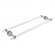 Allied Brass PG-41-BB-24-SN - Pacific Grove Collection 24 Inch Back to Back Shower Door Towel Bar - Satin Nickel