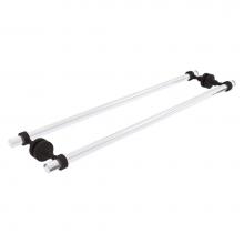 Allied Brass PG-41-BB-30-ORB - Pacific Grove Collection 30 Inch Back to Back Shower Door Towel Bar - Oil Rubbed Bronze