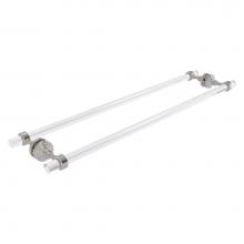 Allied Brass PG-41-BB-30-SN - Pacific Grove Collection 30 Inch Back to Back Shower Door Towel Bar - Satin Nickel