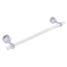 Allied Brass PG-41D-SM-18-SCH - Pacific Grove Collection 18 Inch Shower Door Towel Bar with Dotted Accents - Satin Chrome