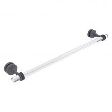 Allied Brass PG-41D-SM-24-GYM - Pacific Grove Collection 24 Inch Shower Door Towel Bar with Dotted Accents - Matte Gray