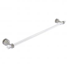 Allied Brass PG-41D-SM-30-SN - Pacific Grove Collection 30 Inch Shower Door Towel Bar with Dotted Accents - Satin Nickel