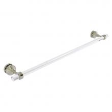 Allied Brass PG-41-SM-30-PNI - Pacific Grove Collection 30 Inch Shower Door Towel Bar - Polished Nickel