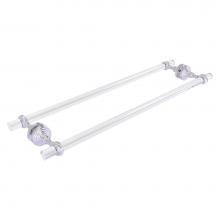 Allied Brass PG-41T-BB-24-SCH - Pacific Grove Collection 24 Inch Back to Back Shower Door Towel Bar with Twisted Accents - Satin C