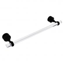 Allied Brass PG-41T-SM-18-BKM - Pacific Grove Collection 18 Inch Shower Door Towel Bar with Twisted Accents - Matte Black
