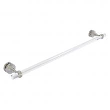 Allied Brass PG-41T-SM-30-SN - Pacific Grove Collection 30 Inch Shower Door Towel Bar with Twisted Accents - Satin Nickel