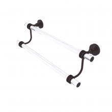 Allied Brass PG-72D-24-ABZ - Pacific Grove Collection 24 Inch Double Towel Bar with Dotted Accents