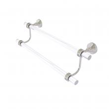Allied Brass PG-72D-30-SN - Pacific Grove Collection 30 Inch Double Towel Bar with Dotted Accents