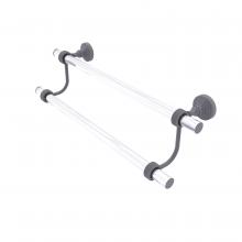 Allied Brass PG-72G-24-GYM - Pacific Grove Collection 24 Inch Double Towel Bar with Groovy Accents