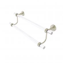 Allied Brass PG-72G-24-PNI - Pacific Grove Collection 24 Inch Double Towel Bar with Groovy Accents