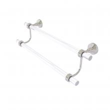 Allied Brass PG-72G-30-SN - Pacific Grove Collection 30 Inch Double Towel Bar with Groovy Accents