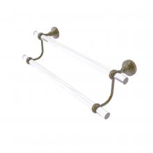 Allied Brass PG-72T-36-ABR - Pacific Grove Collection 36 Inch Double Towel Bar with Twisted Accents