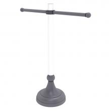 Allied Brass PG-GTSD-11-GYM - Pacific Grove Collection Free Standing Guest Towel Stand with Dotted Accents - Matte Gray