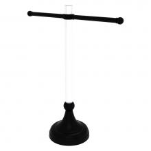 Allied Brass PG-GTST-11-BKM - Pacific Grove Collection Free Standing Guest Towel Stand with Twisted Accents - Matte Black