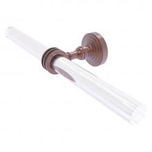 Allied Brass PG-HTBD-2-CA - Pacific Grove Collection 2 Arm Guest Towel Holder with Dotted Accents - Antique Copper