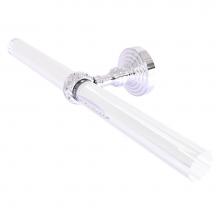 Allied Brass PG-HTBT-2-PC - Pacific Grove Collection 2 Arm Guest Towel Holder with Twisted Accents - Polished Chrome