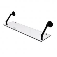 Allied Brass PMC-1-30-BKM - Prestige Monte Carlo Collection 30 Inch Floating Glass Shelf