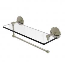Allied Brass PMC-1PT/16-PNI - Prestige Monte Carlo Collection Paper Towel Holder with 16 Inch Glass Shelf