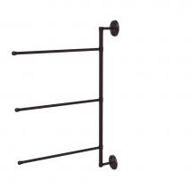 Allied Brass PMC-27/3/16/28-ABZ - Prestige Monte Carlo Collection 3 Swing Arm Vertical 28 Inch Towel Bar