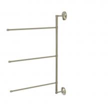 Allied Brass PMC-27/3/16/28-PNI - Prestige Monte Carlo Collection 3 Swing Arm Vertical 28 Inch Towel Bar