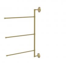 Allied Brass PMC-27/3/16/28-SBR - Prestige Monte Carlo Collection 3 Swing Arm Vertical 28 Inch Towel Bar