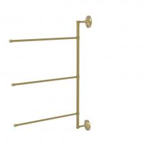 Allied Brass PMC-27/3/16/28-SCH - Prestige Monte Carlo Collection 3 Swing Arm Vertical 28 Inch Towel Bar