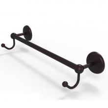 Allied Brass PMC-41-18-HK-ABZ - Prestige Monte Carlo Collection 18 Inch Towel Bar with Integrated Hooks