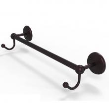 Allied Brass PMC-41-30-HK-ABZ - Prestige Monte Carlo Collection 30 Inch Towel Bar with Integrated Hooks