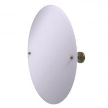 Allied Brass PMC-91-ABR - Frameless Oval Tilt Mirror with Beveled Edge
