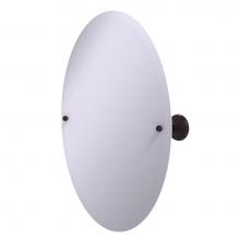 Allied Brass PMC-91-ABZ - Frameless Oval Tilt Mirror with Beveled Edge