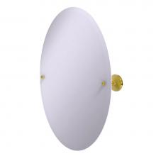 Allied Brass PMC-91-PB - Frameless Oval Tilt Mirror with Beveled Edge