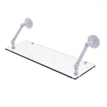 Allied Brass PQN-1-24-WHM - Prestige Que New Collection 24 Inch Floating Glass Shelf