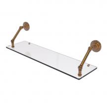 Allied Brass PQN-1-30-BBR - Prestige Que New Collection 30 Inch Floating Glass Shelf