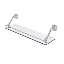 Allied Brass PQN-1-30-GAL-SCH - Prestige Que New 30 Inch Floating Glass Shelf with Gallery Rail